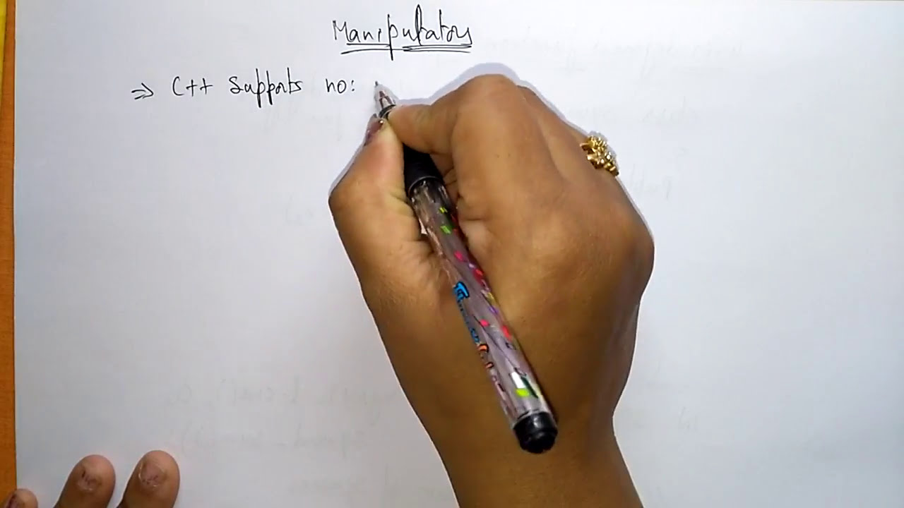 Manipulators in c++ | Introduction | OOPs in C++ | Lec-61 | Bhanu Priya