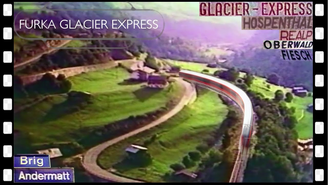 FURKA Glacier Express Swiss Railway Andermatt to Brig FO MGB DFB 1978