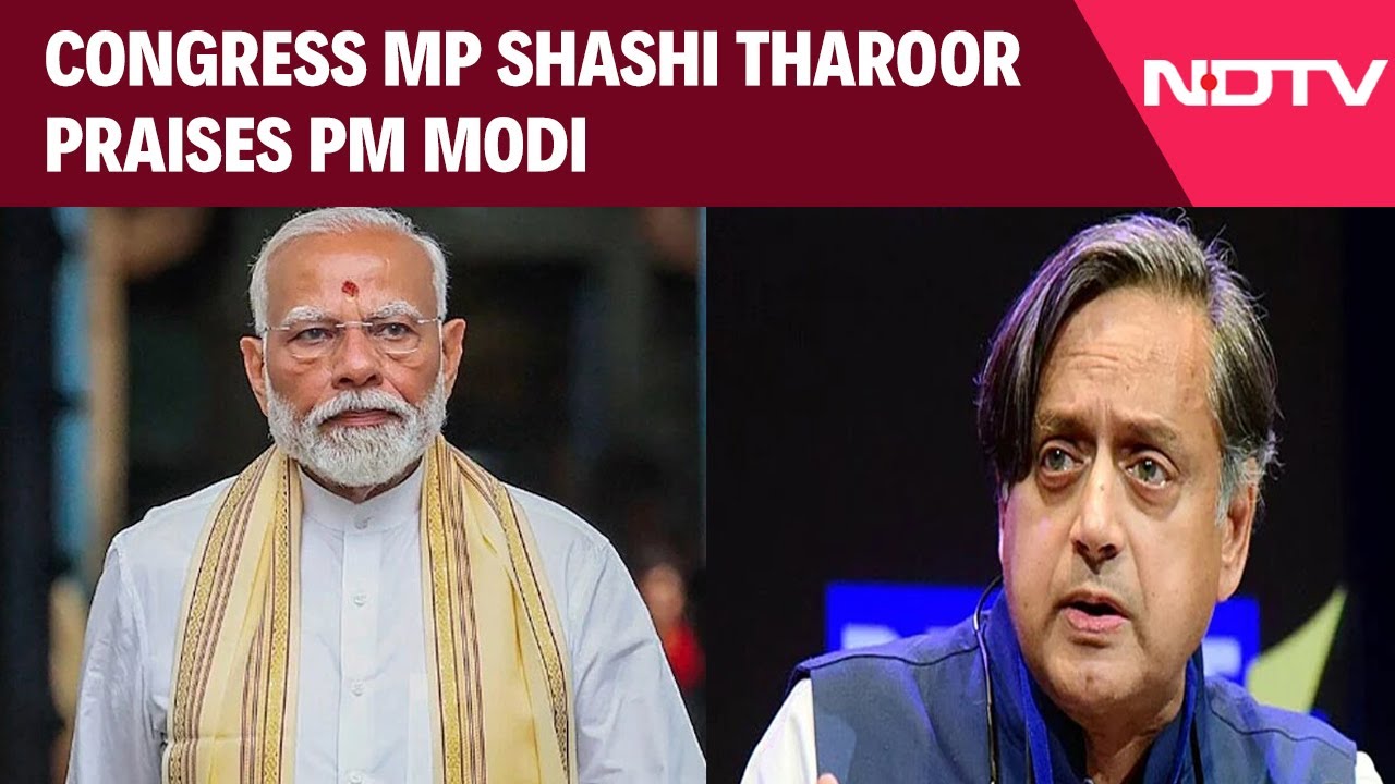 Shashi Tharoor News | Congress MP Shashi Tharoor Praises PM Modi