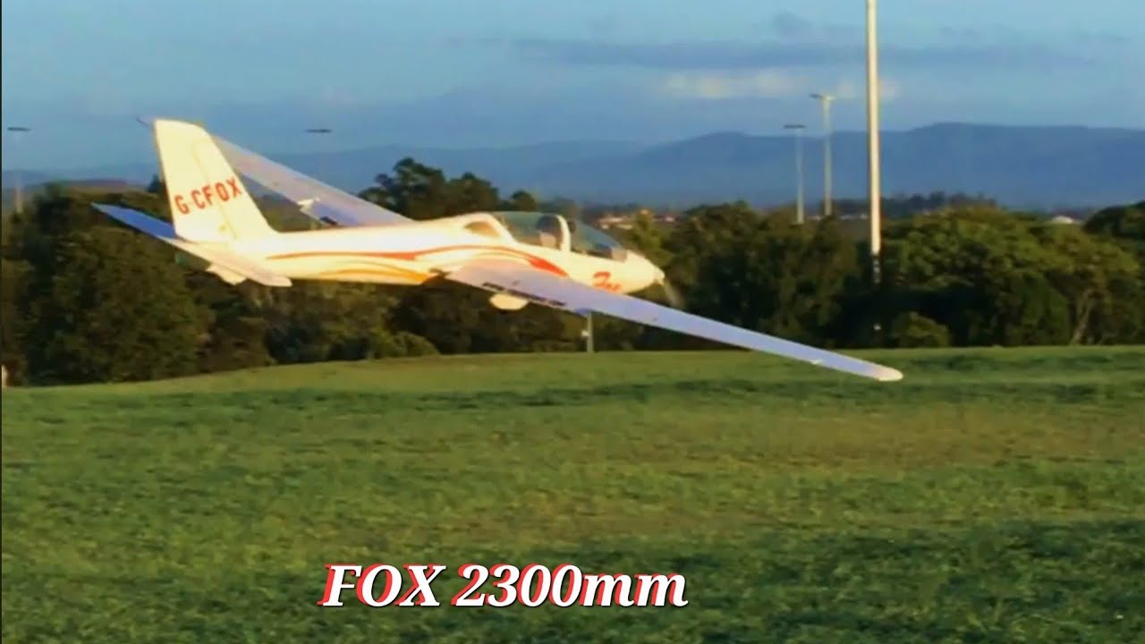 FMS Fox 2320mm V2 glider daybreak  flight  #rcplane #rc #aviation 