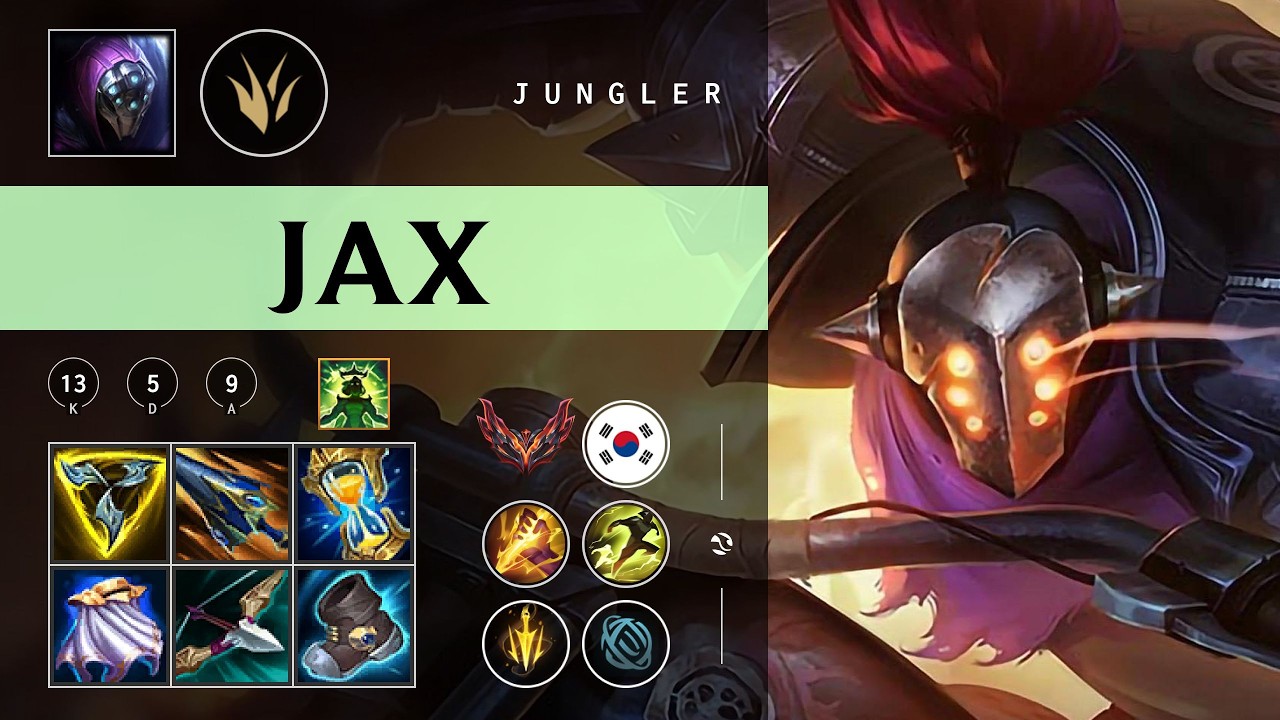 Jax Jungle vs Xin Zhao - KR Grandmaster Patch 26.05