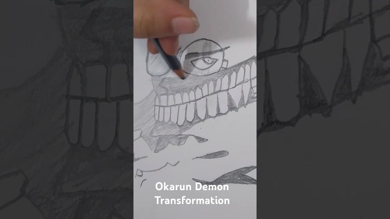 Epic Time Lapse Pencil Sketch of Okarun 