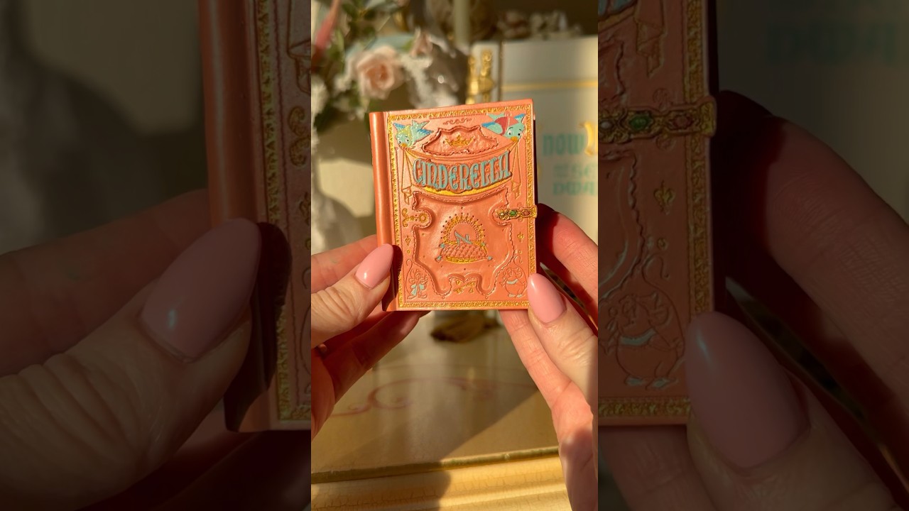Disney Princess Books but make them ✨Miniature ✨ opening and listening to Cinderella 🦋✨✨