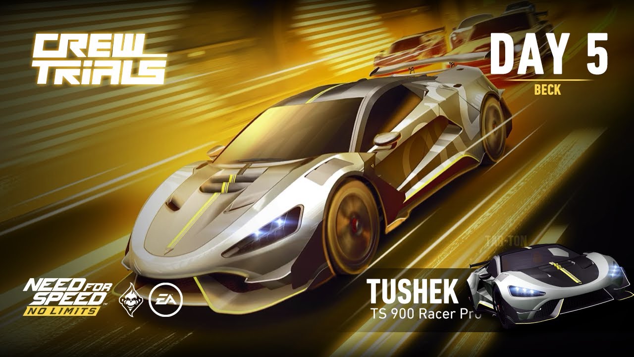 Need For Speed: No Limits | 2016 Tushek TS 900 Racer Pro (Crew Trials - Day 5 | Beck) - Royals