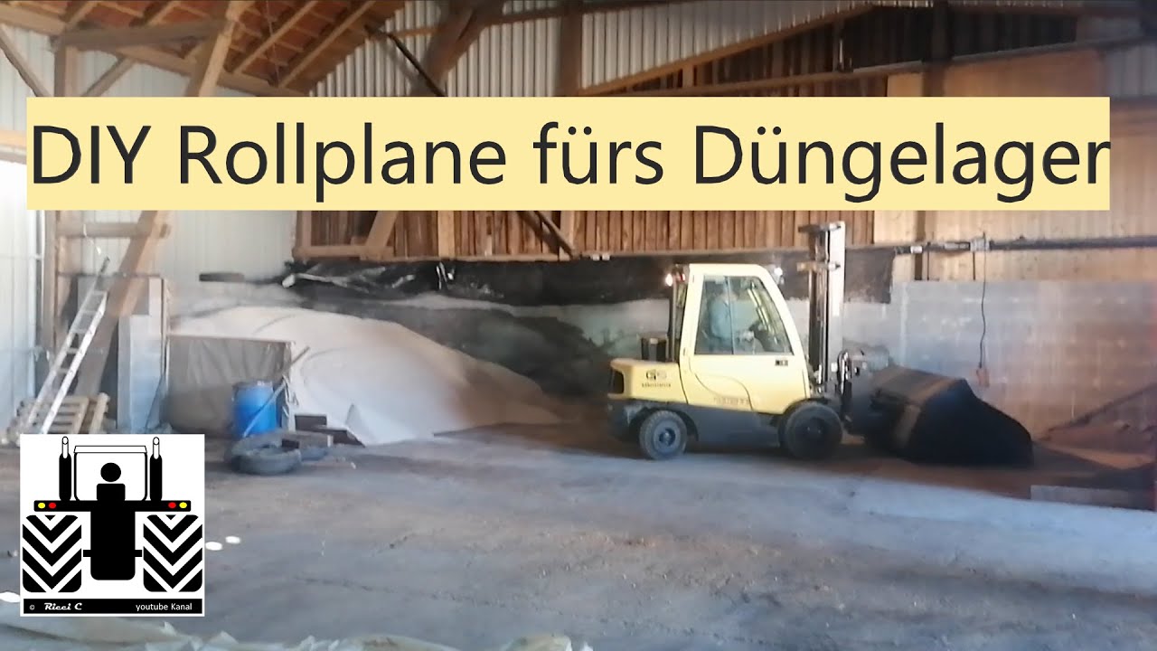 #RicciC #𝐃𝐈𝐘: 𝐑𝐨𝐥𝐥𝐩𝐥𝐚𝐧𝐞 𝐟&uuml;𝐫 𝐃&uuml;𝐠𝐞𝐧𝐥𝐚𝐠𝐞𝐫; Eigenbau D&uuml;ngerabdeckung; selber Bauen Plane f&uuml;r D&uuml;ngelager
