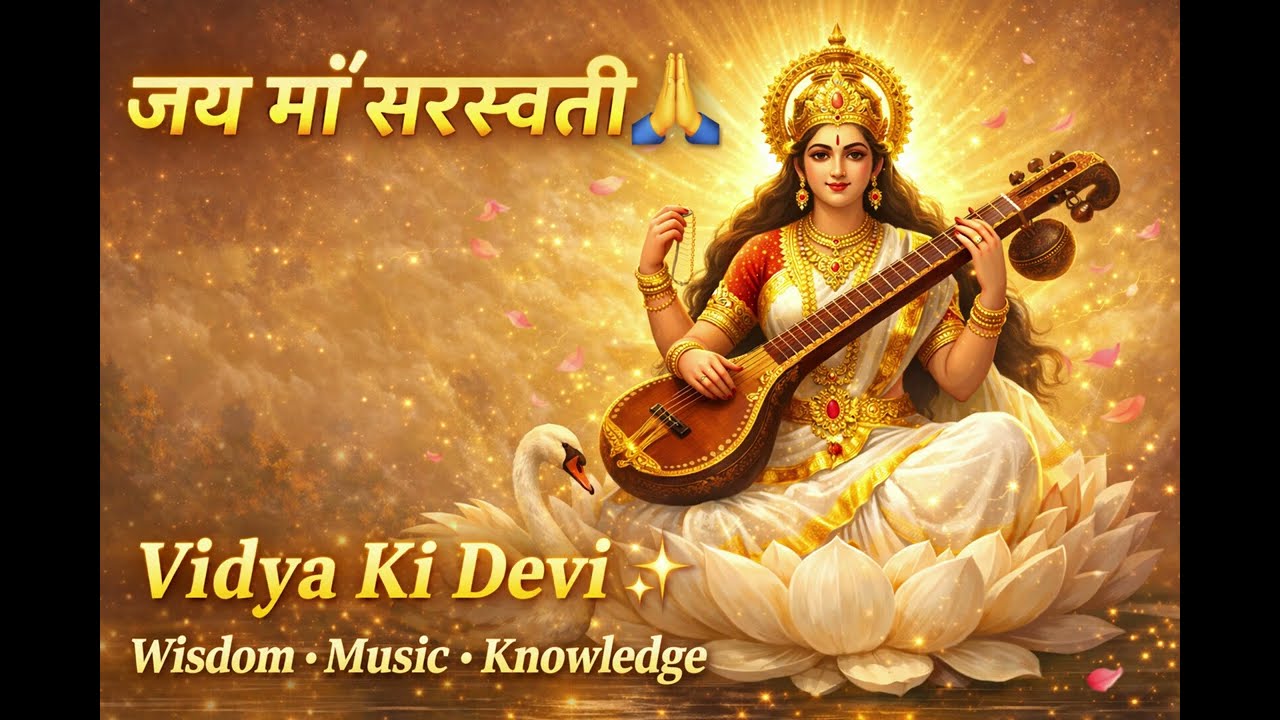 वीणा की धुन में बस जाए नाम…माँ सरस्वती वीणा की धुन में बस जाए नाम…मा सरस्वती🌸