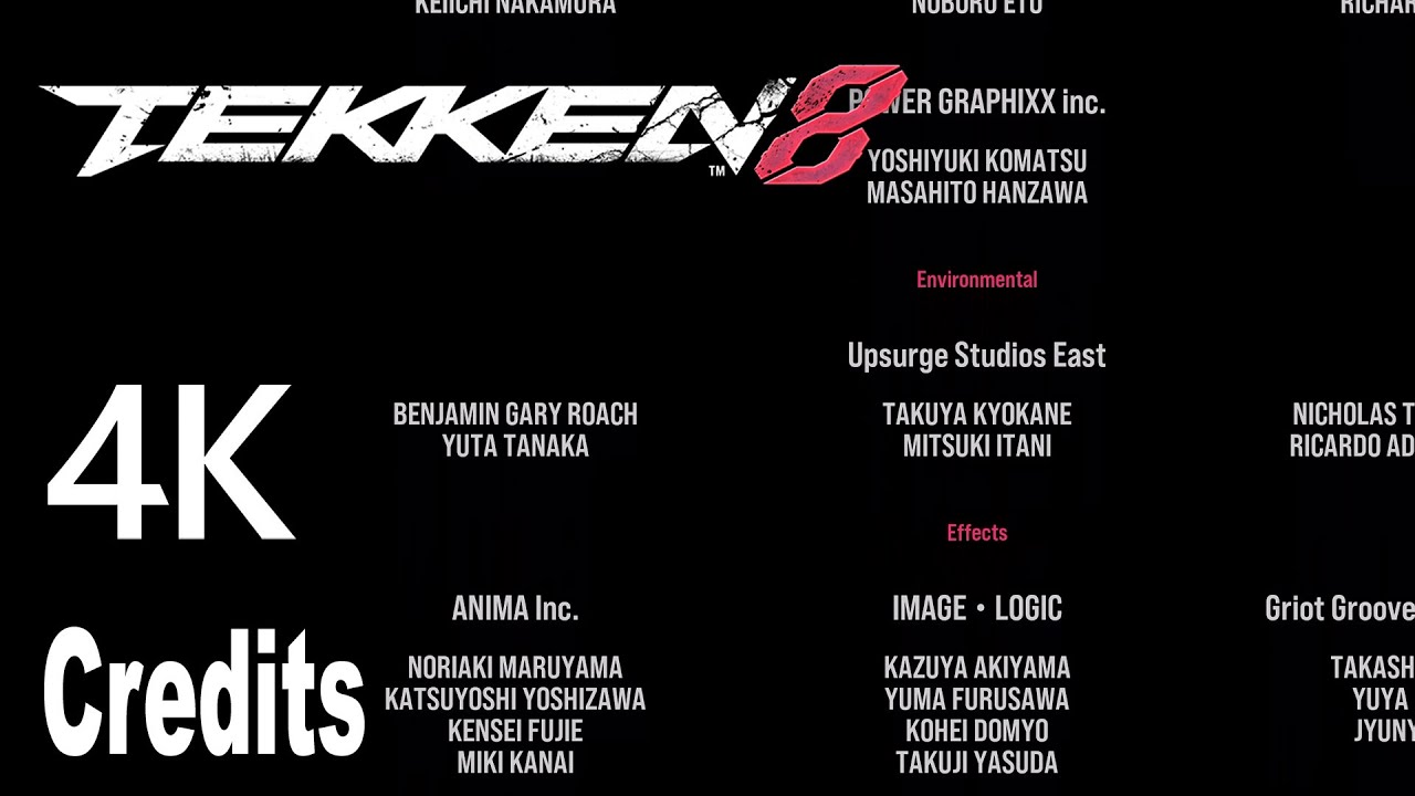 Tekken 8 Credits 4K