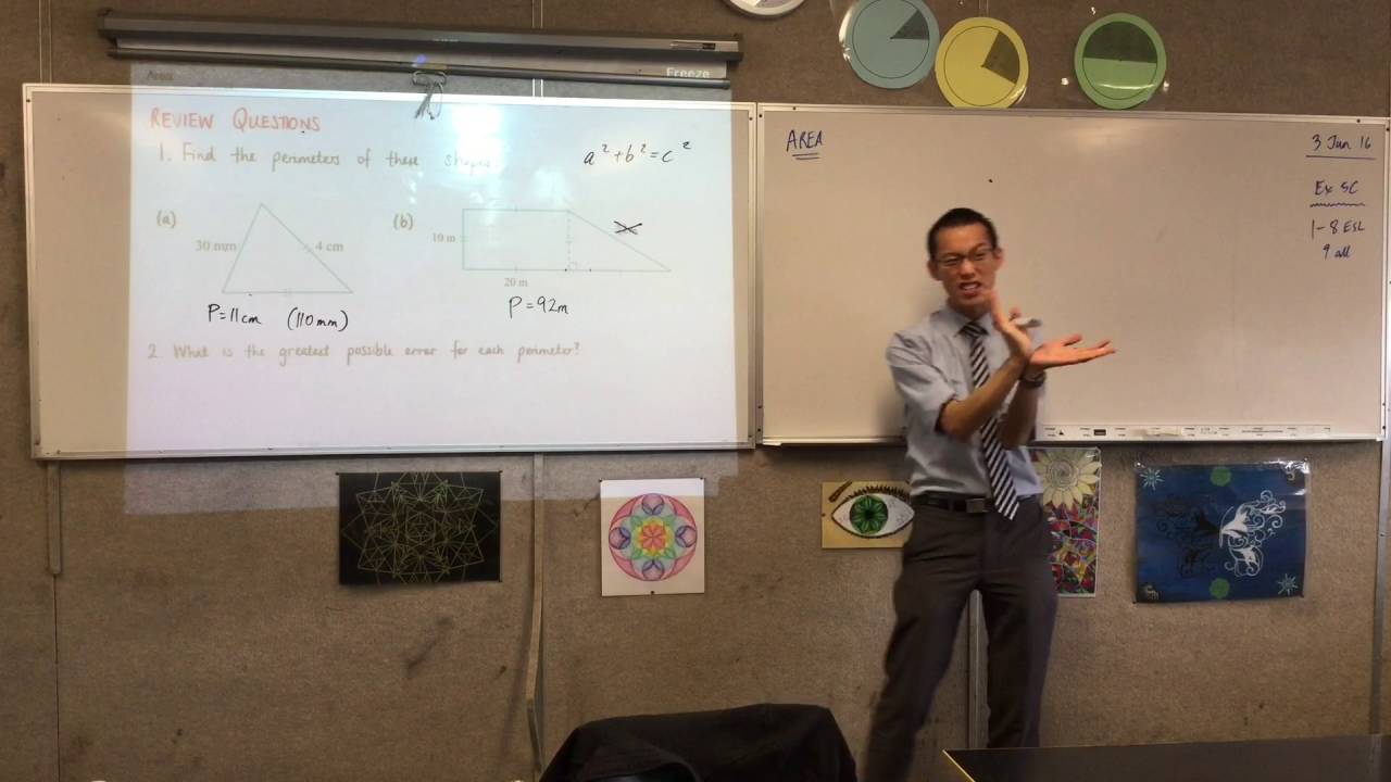 Area (1 of 4: Reviewing Perimeter questions)