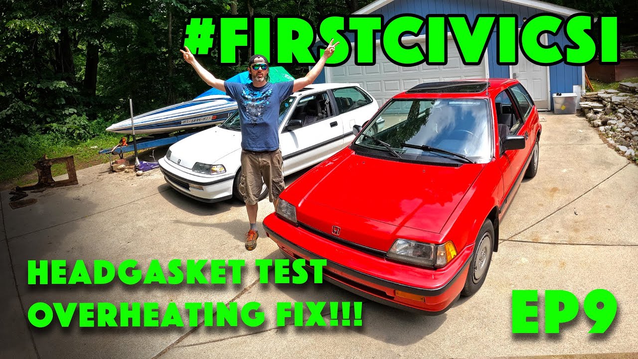 1986 1987 Honda Civic CRX Si Headgasket Testing Overheating FIX  #FIRSTCIVICSI Project 🤙