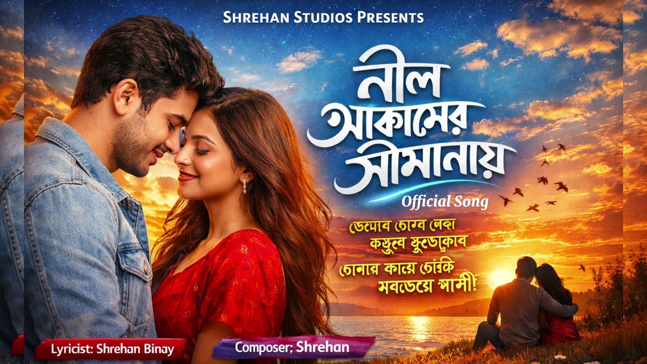 নীল আকাশের সীমানায় | Official Song | Shrehan Binay | New Bengali Romantic Song 2026