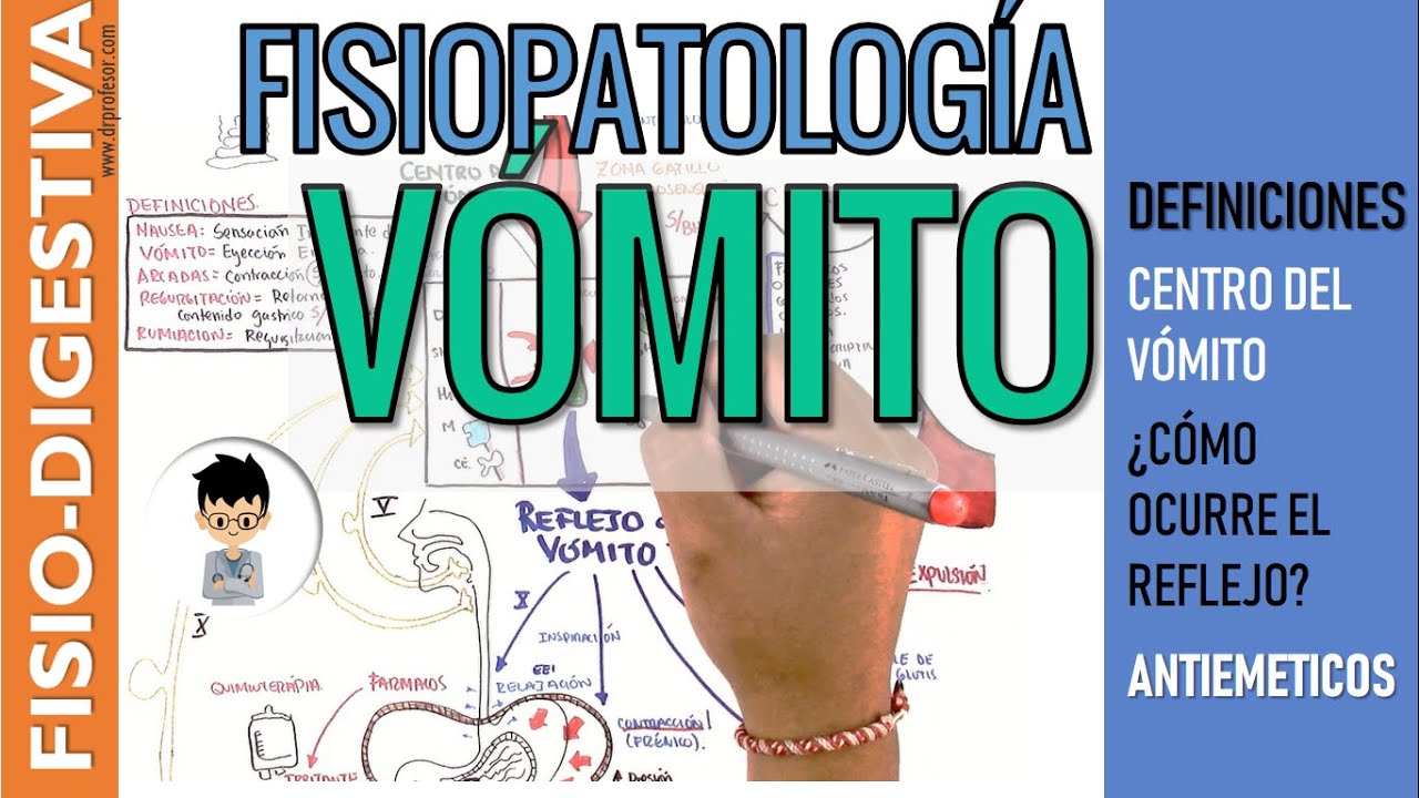 FISIOPATOLOGIA DEL REFLEJO del VOMITO - RECEPTORES, Causas, Mecanismo, Fases, F&aacute;rmacos Antiem&eacute;ticos.