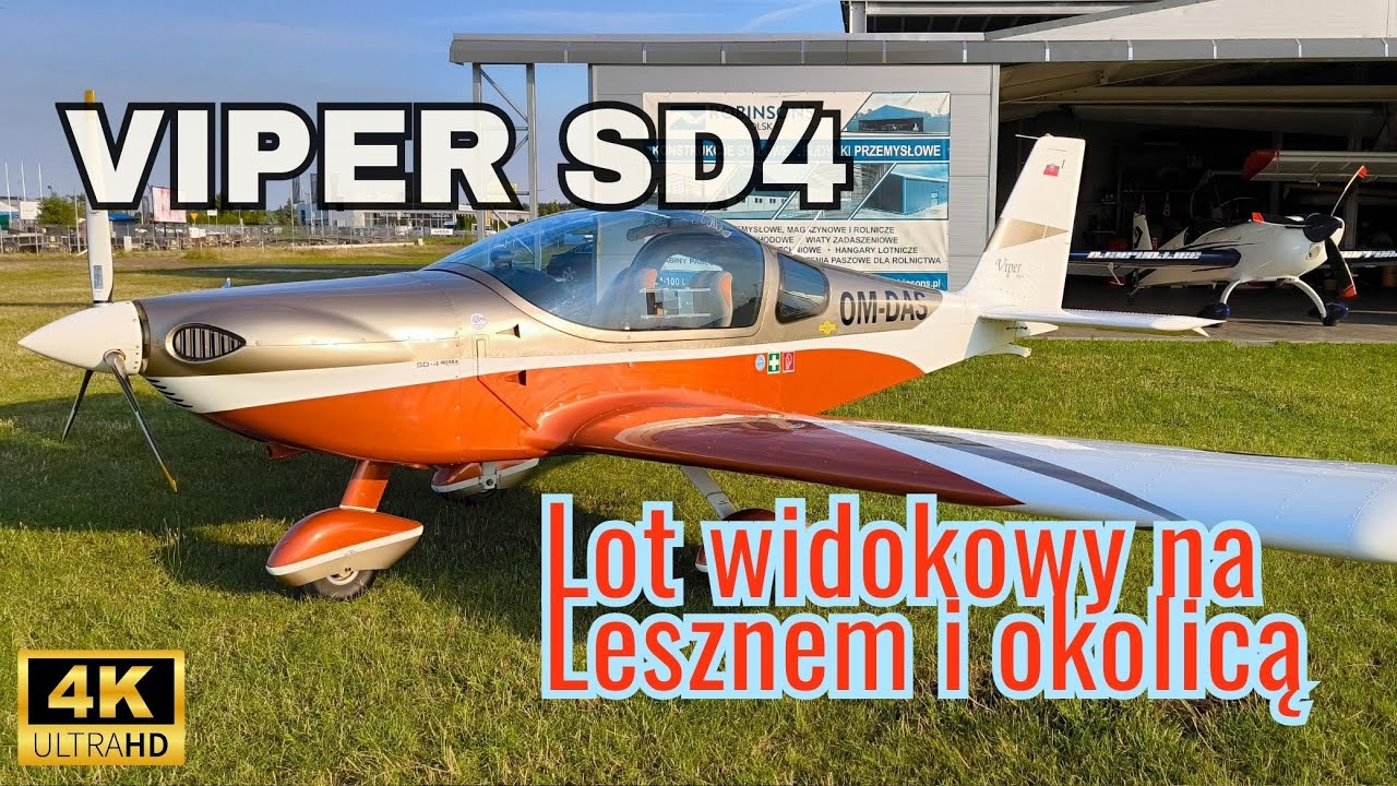 Viper SD4 lot widokowy Leszno Boszkowo Osieczna Rydzyna Wschowa