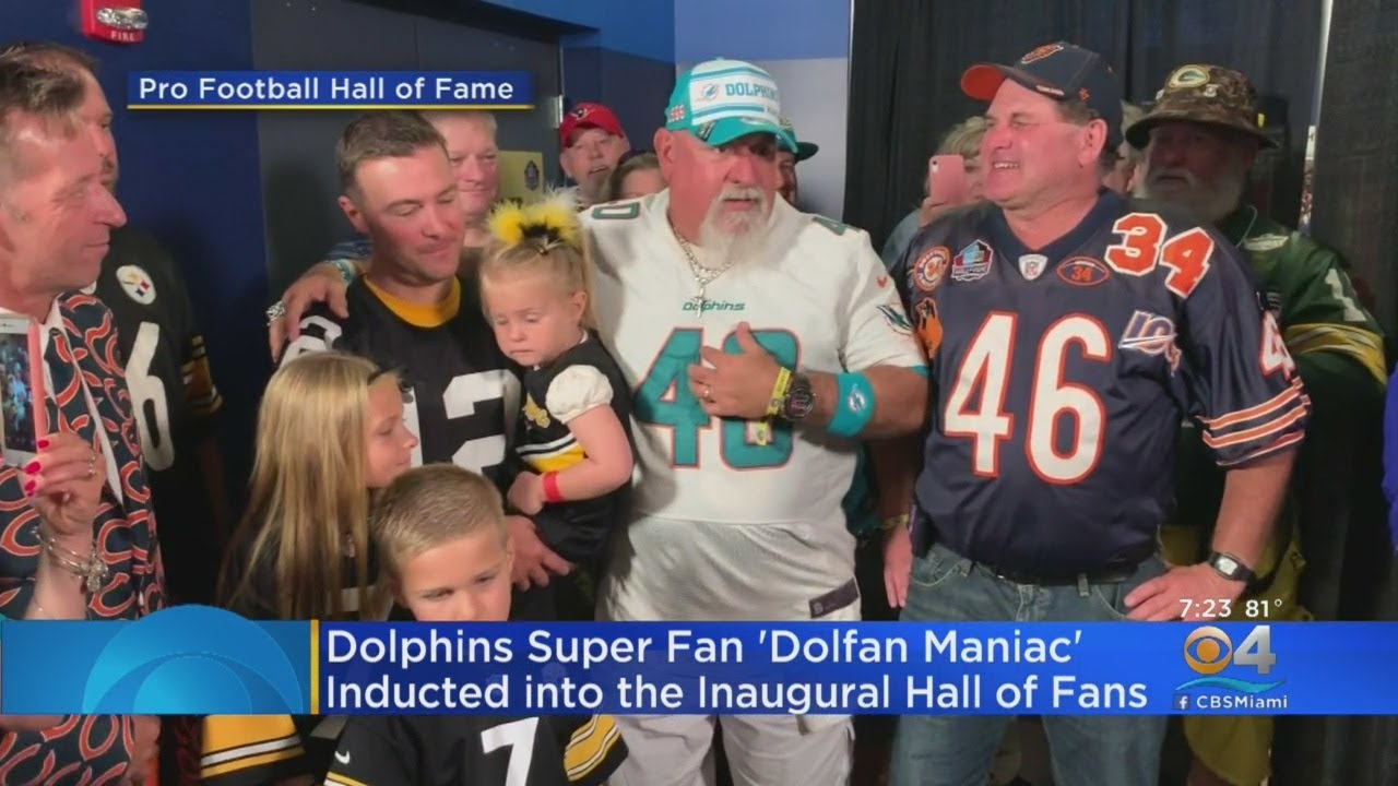 Miami Dolphins Super Fan 'Dolfan Maniac' Inducted Into Inaugural Ford 'Hall Of Fans'