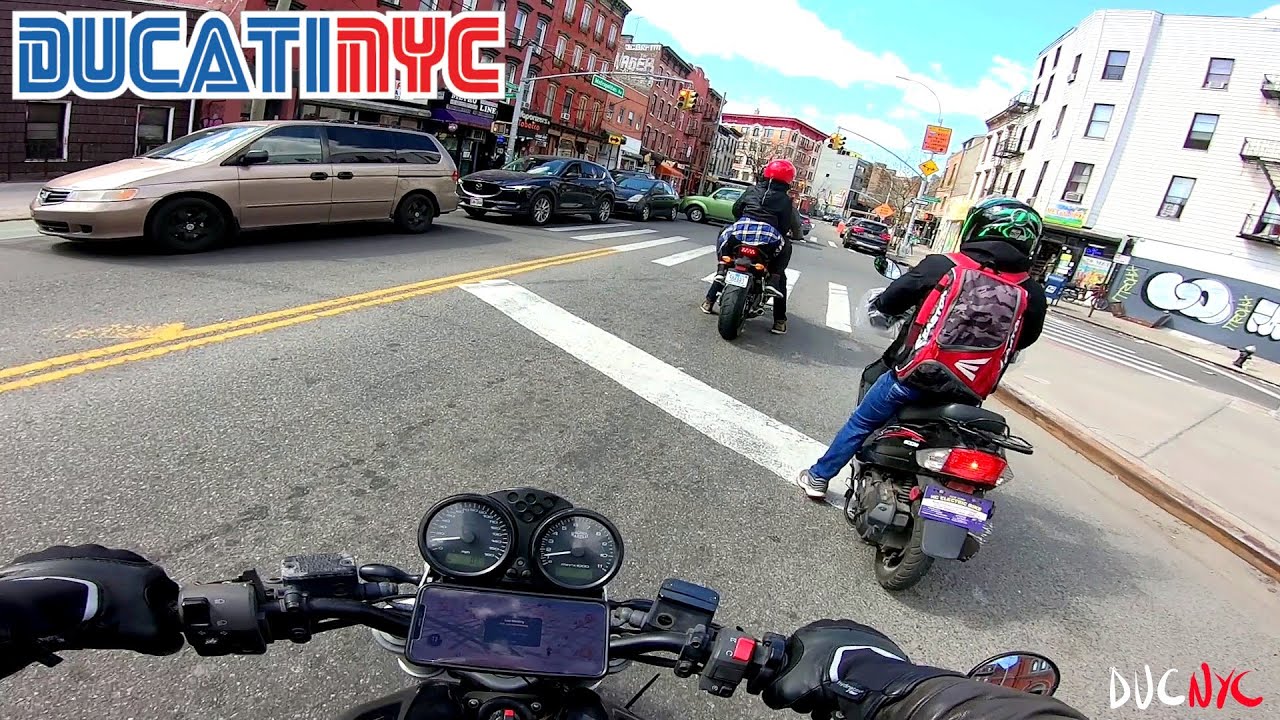 BRO aka 💥perfection💥 | motorcycle traffic | The Micro tour of Brooklyn | Ducati NYC Vlog v1420