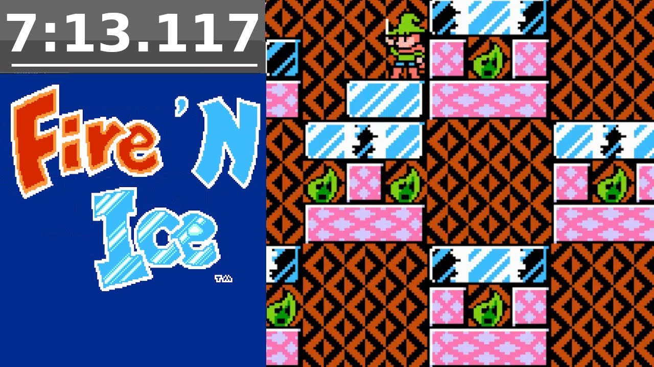 Fire 'N Ice (NES) World 9 Speedrun: 7:13.117