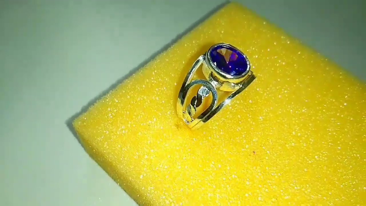 Making a Sleek Silver Ring That Shines With a Awesome Purple Gemstone 