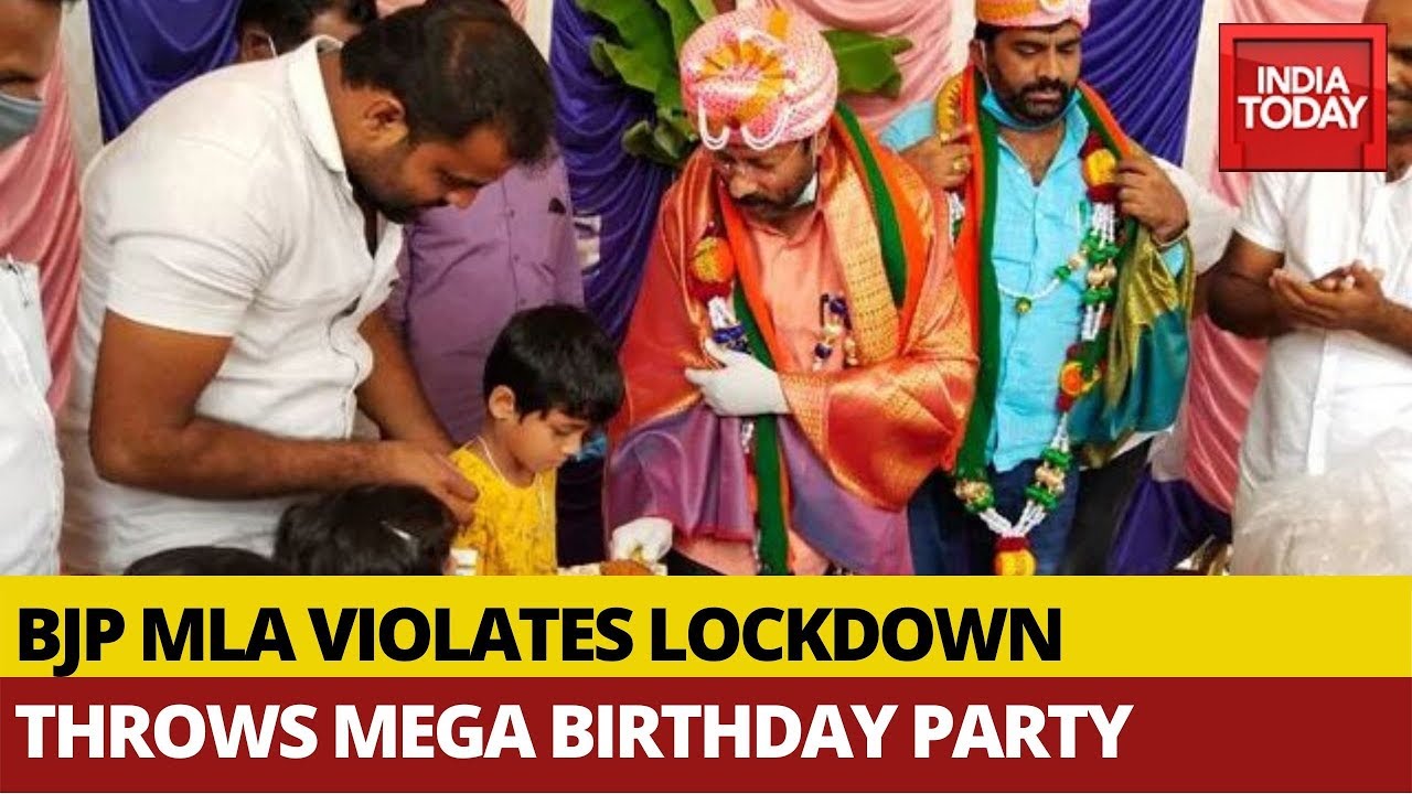 Flouting Lockdown Norms: BJP MLA Jayaram Celebrates Birthday Amid The Deadly Coronavirus Pandemic