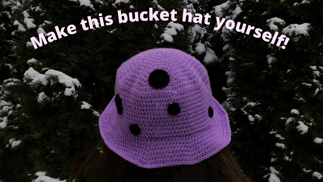 How to crochet a bucket hat with dots | DIY