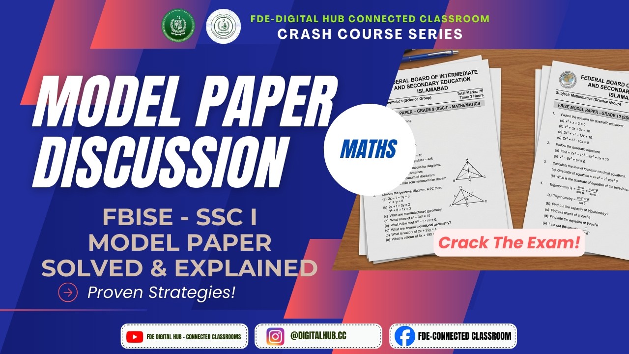 Model Paper Practice (I) | Maths | Grade 9 | Crash Course Series | FDE