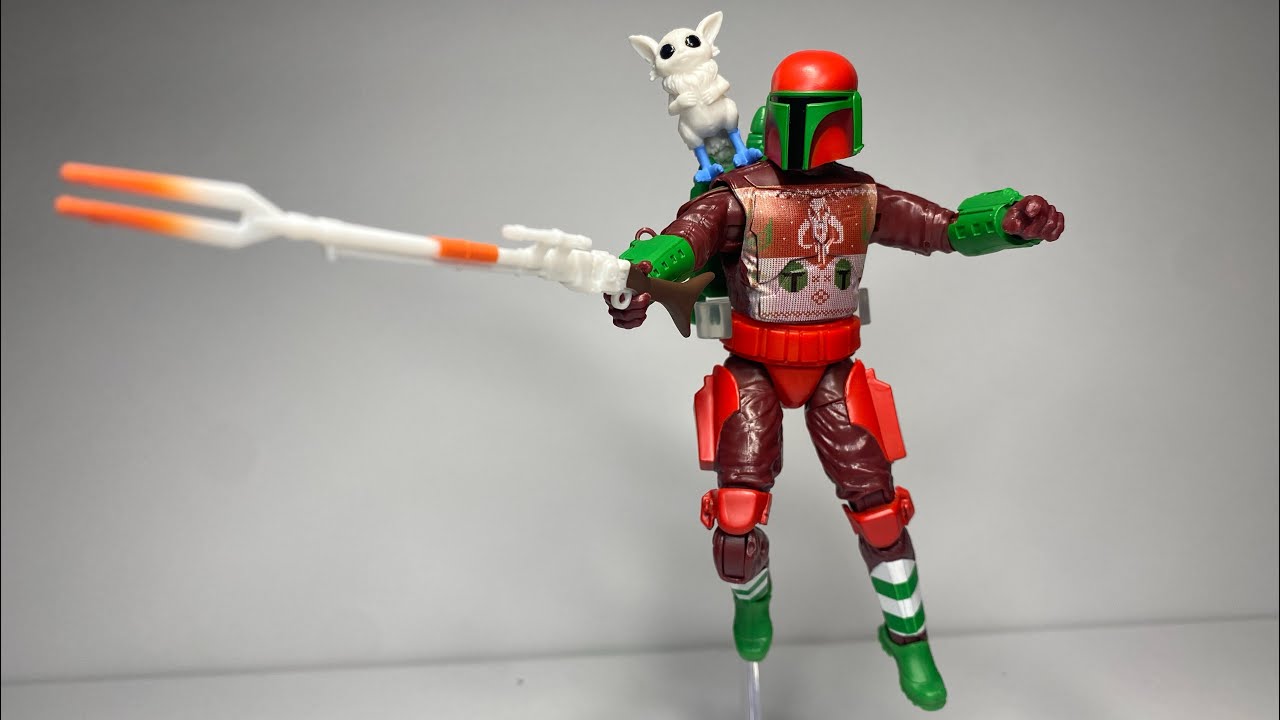 Обзор рождественской фигурки Мандалорского воина из Star Wars Black Series Holiday Edition! (2022)