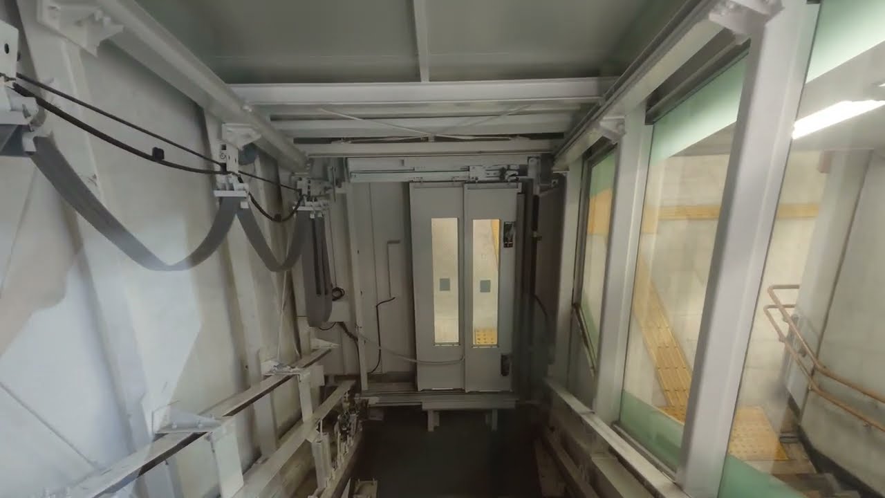 【前面展望】斜行エレベーター 中津駅1・2番ホーム 日本ビルテクノス