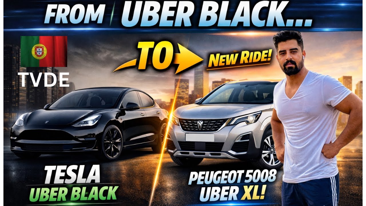 From Uber Black Tesla to Peugeot 5008 XL | Why I Switched (TVDE Portugal) 🇵🇹 | Ghazanfar Vlogs