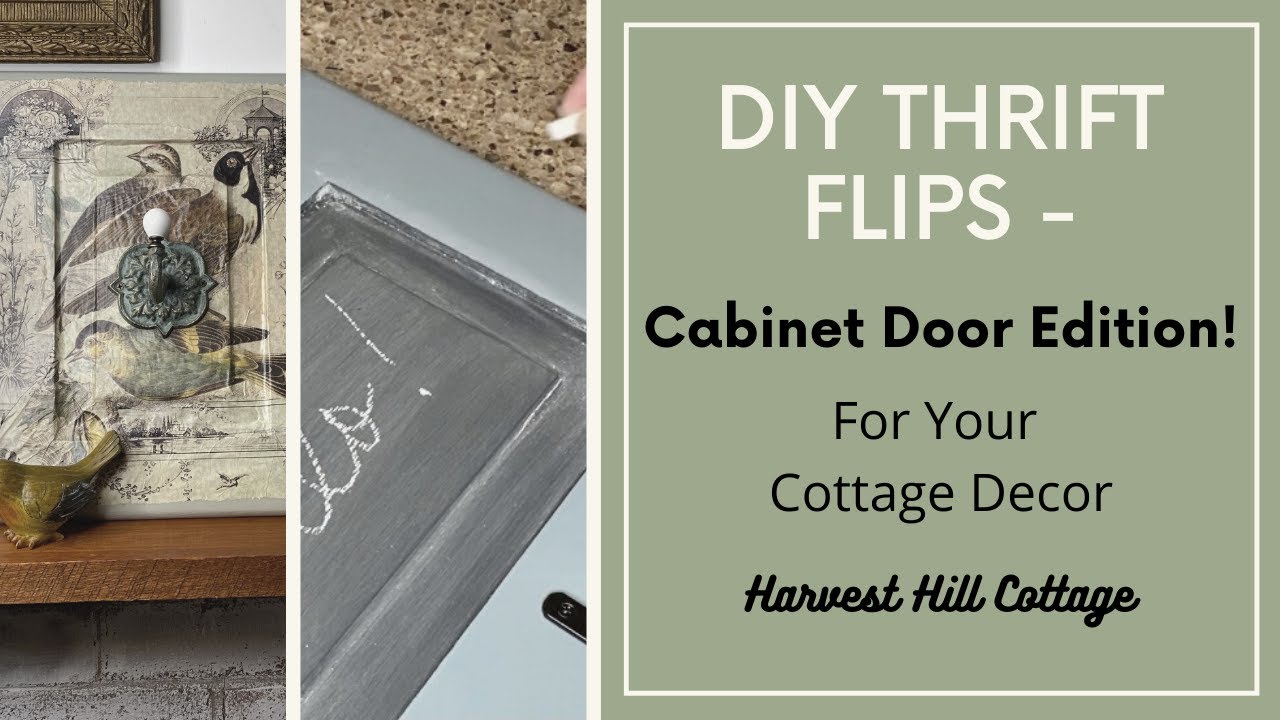 DIY Thrift Store Flips, Upcycling Cabinet Doors for Cottage Decor, Chalkboards, Coat Racks, & More