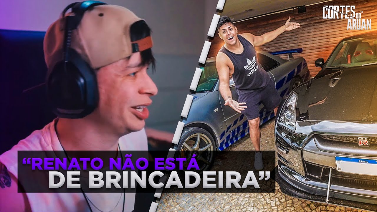 MEU NISSAN GTR VOLTOU PARA CASA *ficou muito forte* (RENATO GARCIA) - Cortes do Aruan