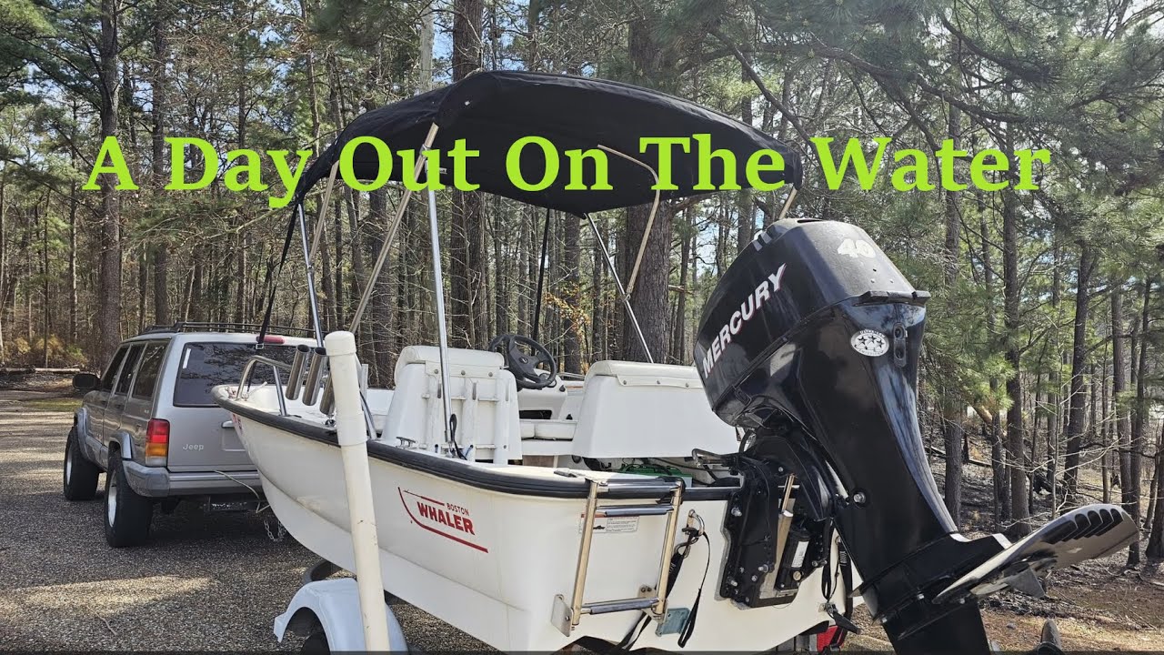 Wild blue Whaler back out on the water at Atlanta State Park! State park scratchoff!