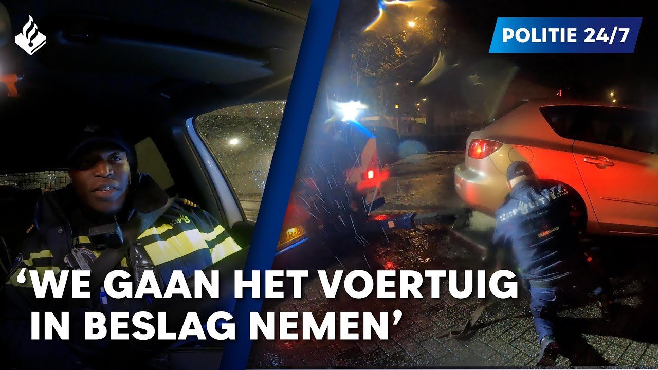 Politie 24/7 | Geen rijbewijs | In beslag genomen voertuig