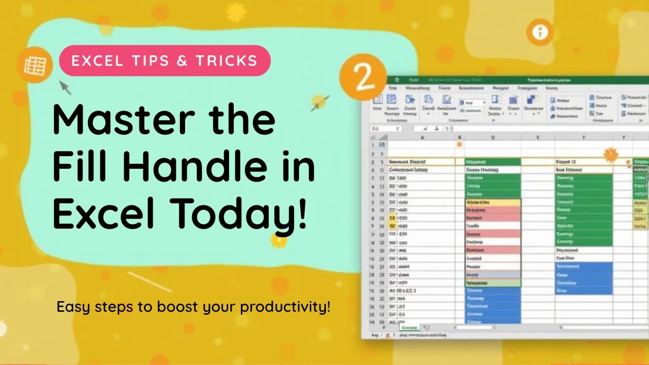Excel Fill handle beginner to pro in under 5 Minutes!!