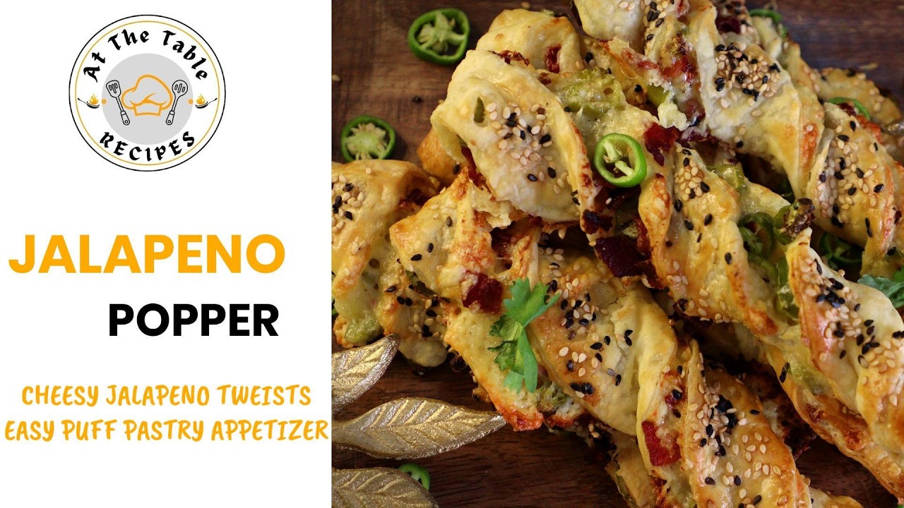 jalapeño cheese popper @atthetablerecipes1294 #cheesepopper #cheesepastry #pastry #jalaphenopopper