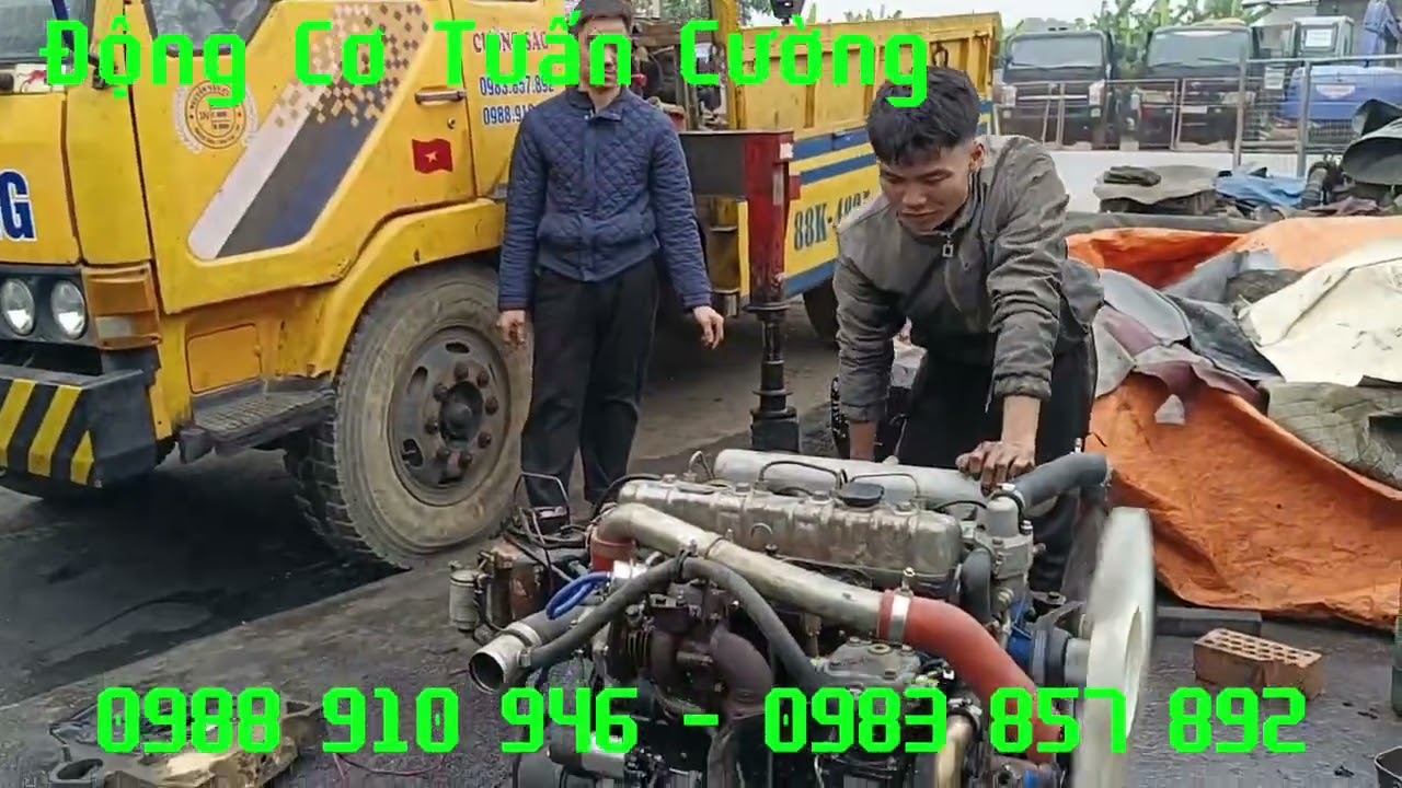 Khách hàng Thanh Hoá đến Nổ kiểm tra Động Cơ YC 4102 QBZL nguyên Zin siêu đẹp. Ae cần MUA alo e.