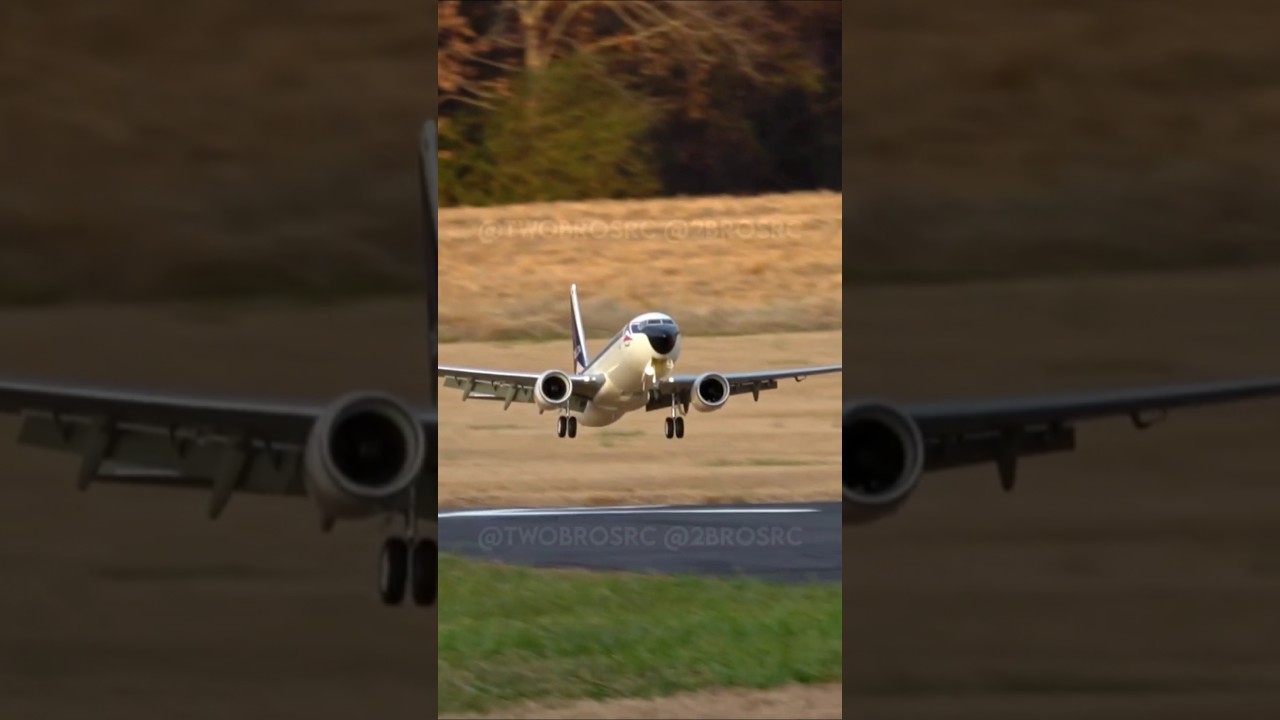 Delta 737 MAX Touch & Go #aviation #rc #rcplane