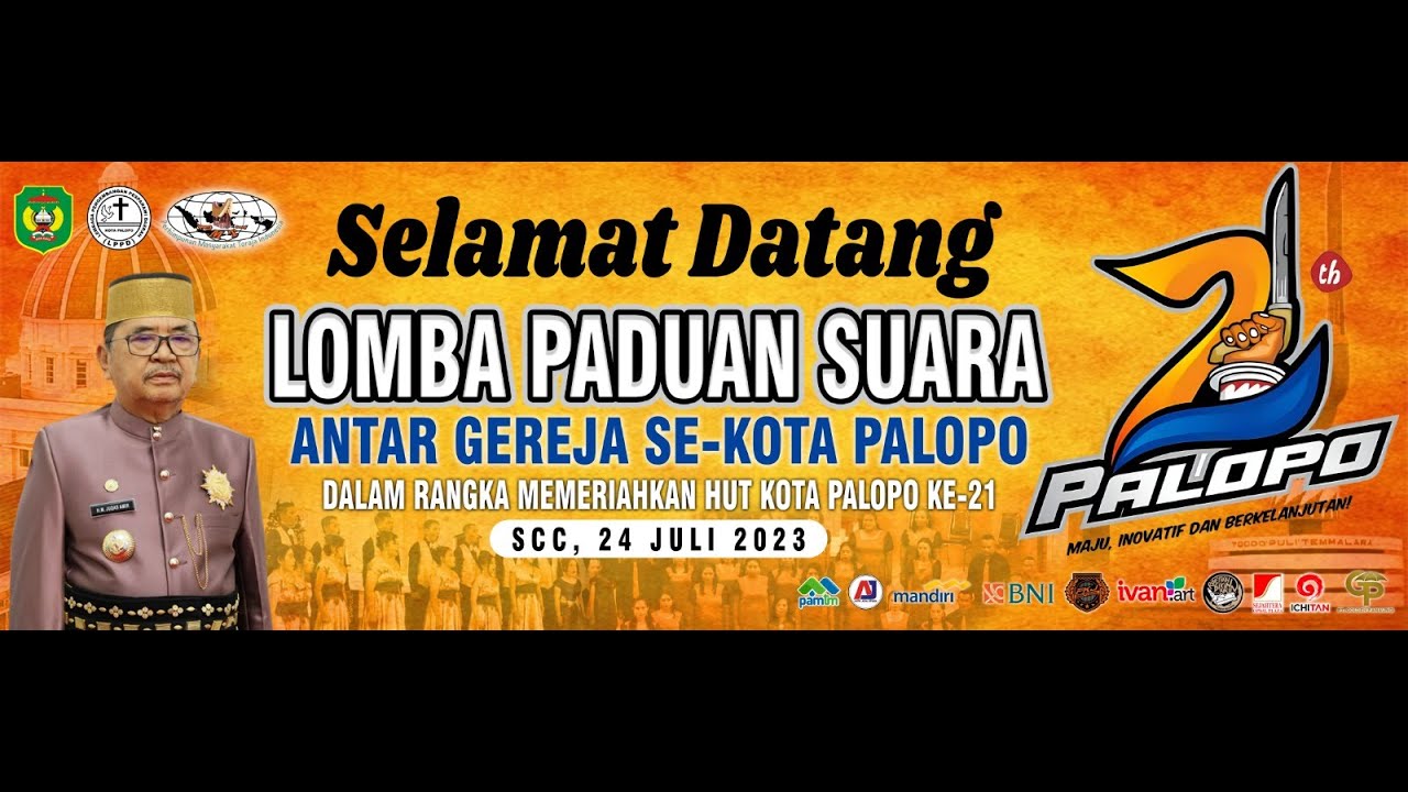 Lomba Paduan Suara Antar Gereja Se-Kota Palopo - HUT KOTA PALOPO Ke-21 (24 Juli 2023)