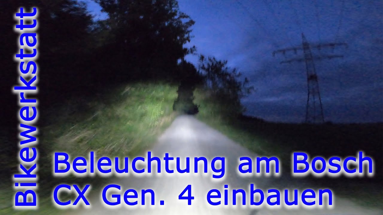 Beleuchtung am Bosch CX Gen. 4 einbauen // Bikewerkstatt