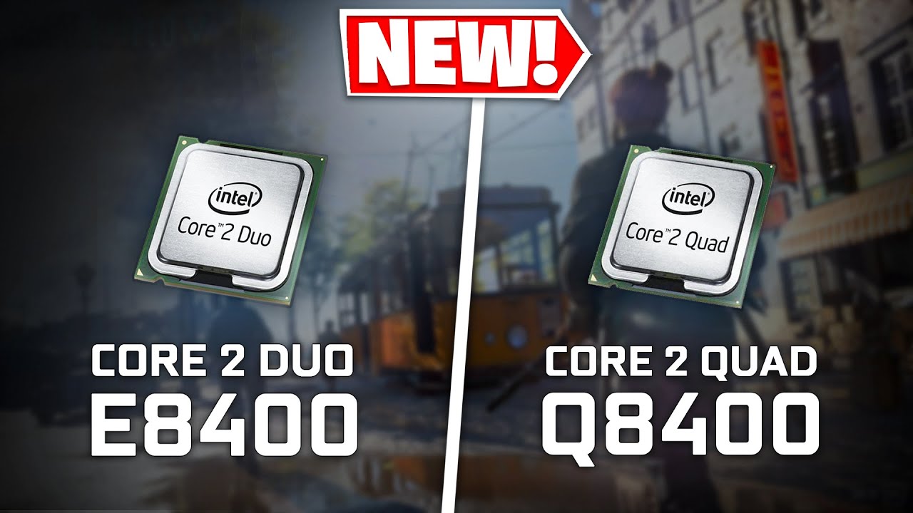 Core 2 Duo E8400 vs Core 2 Quad Q8400 | Test in 4 Games (BF5, CS:GO...)