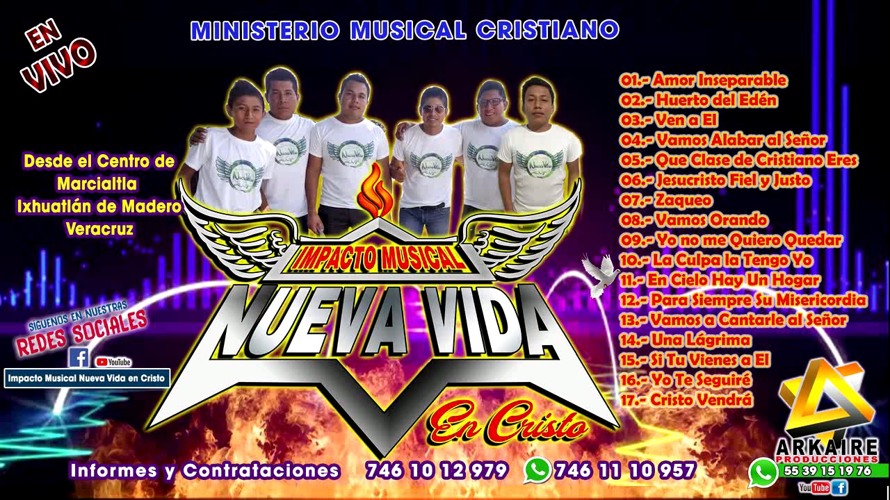 LO MAS NUEVO/ IMPACTO MUSICAL NUEVA VIDA EN CRISTO/ EN VIVO/ PARTE 2