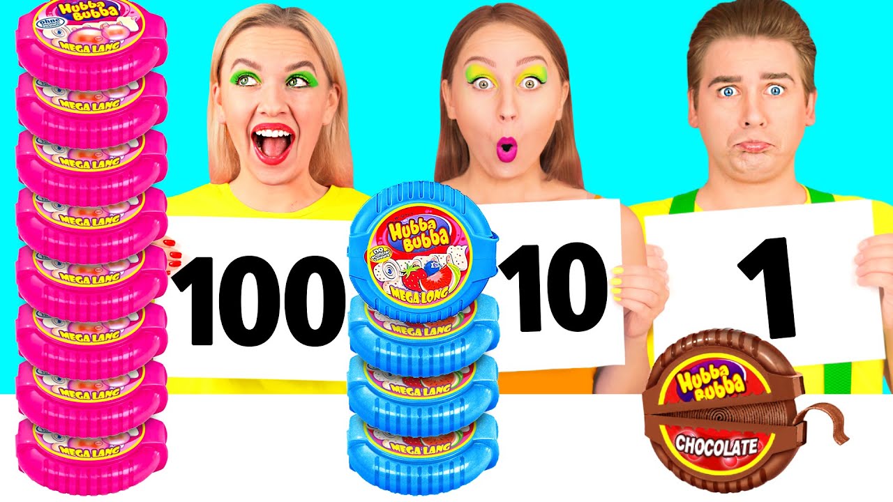 100 слоев еды Челлендж с BooBoom
