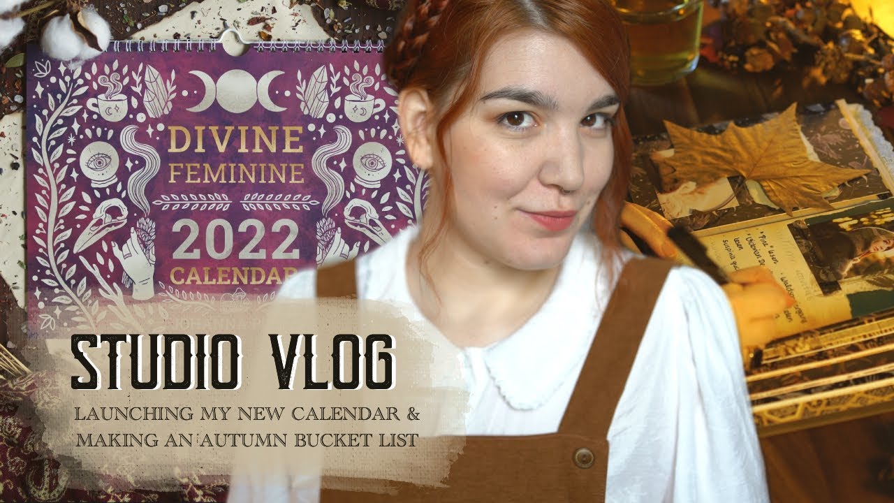 Launching the new Goddess Calendar & Making an Autumn Bucket List | STUDIO VLOG