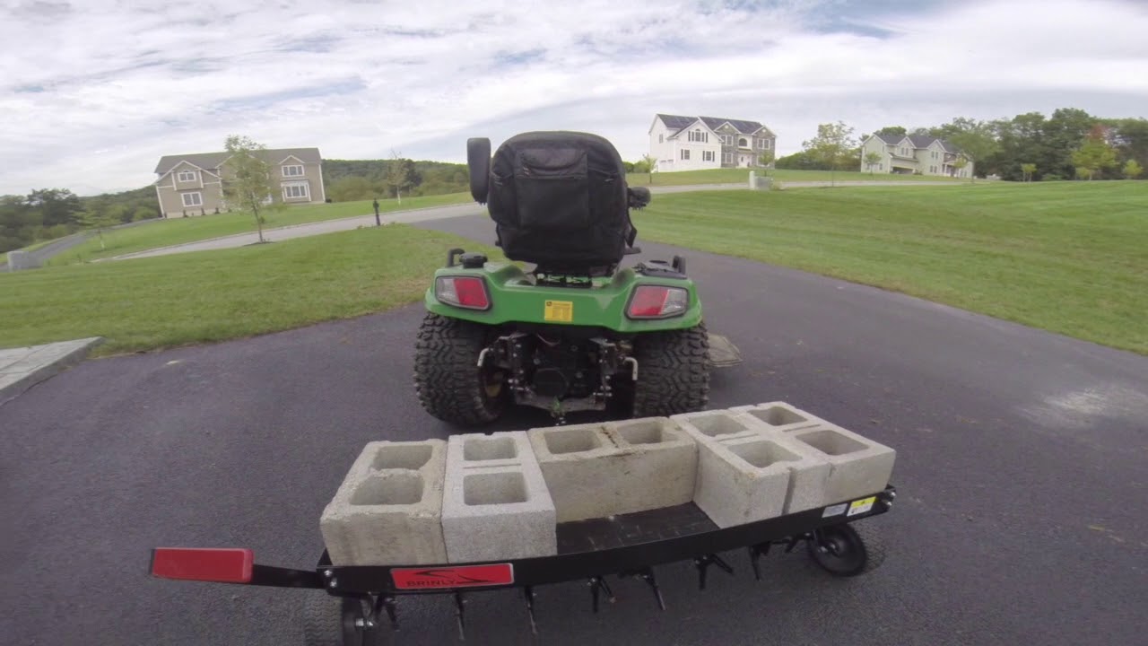 48 inch Brinly Aerator for the JD X739