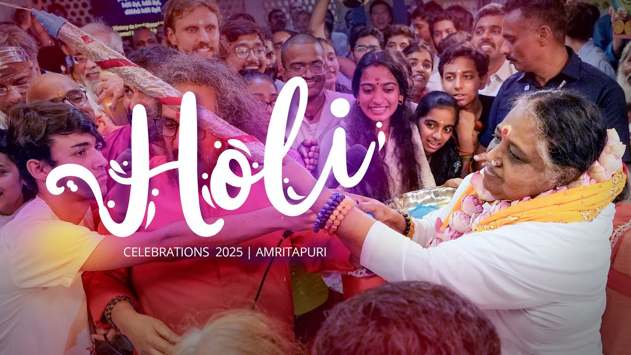 Holi with Amma - Highlights 2025 - Amritapuri