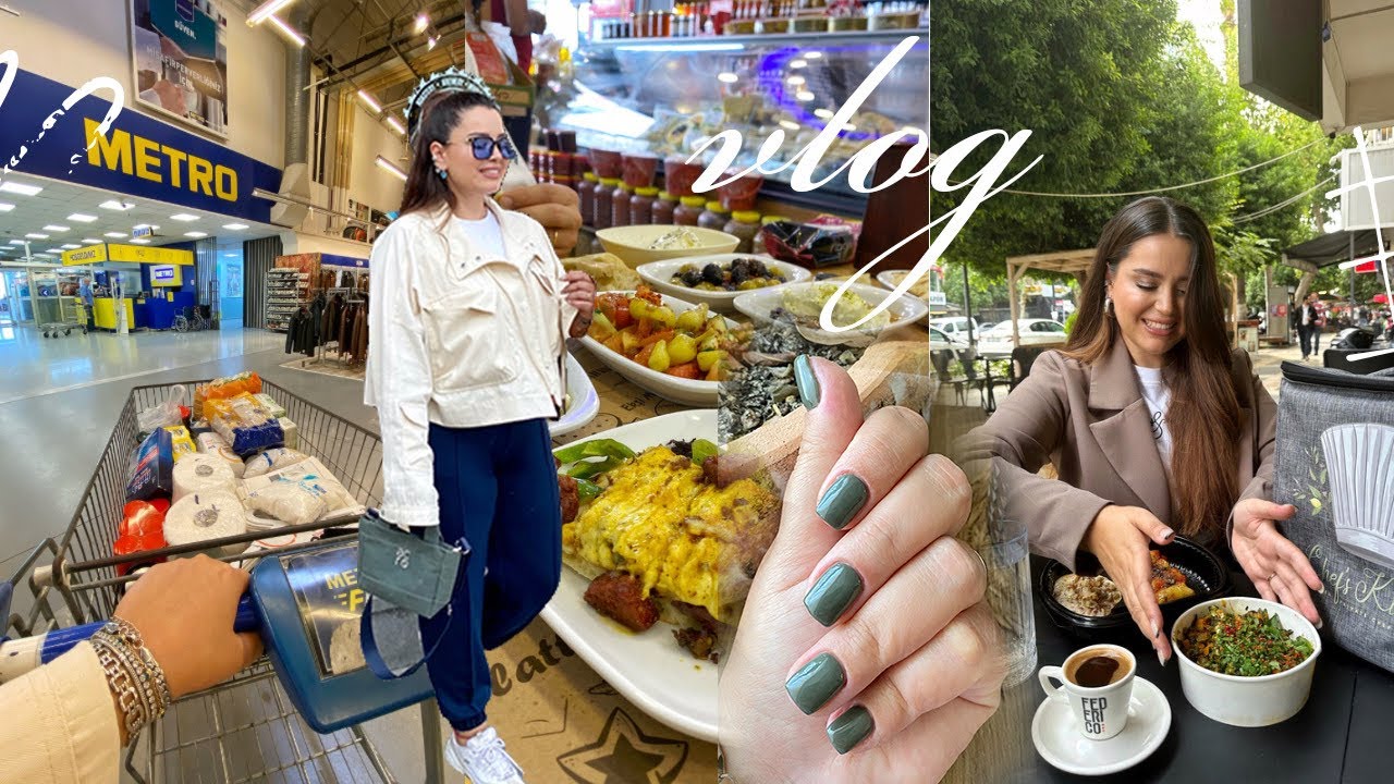 VLOG| Büyüksaat’te Kahvaltı🍳|Metro Alışverişi🛒|Tırnaklarımı Yeniliyorum💅| AVM Turu