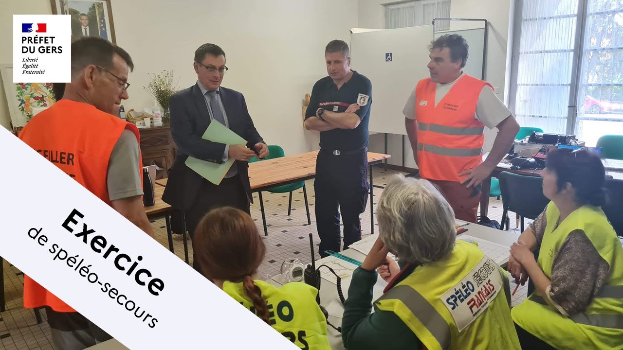 Exercice de spéléo-secours - 30 avril 2022 - Lannepax