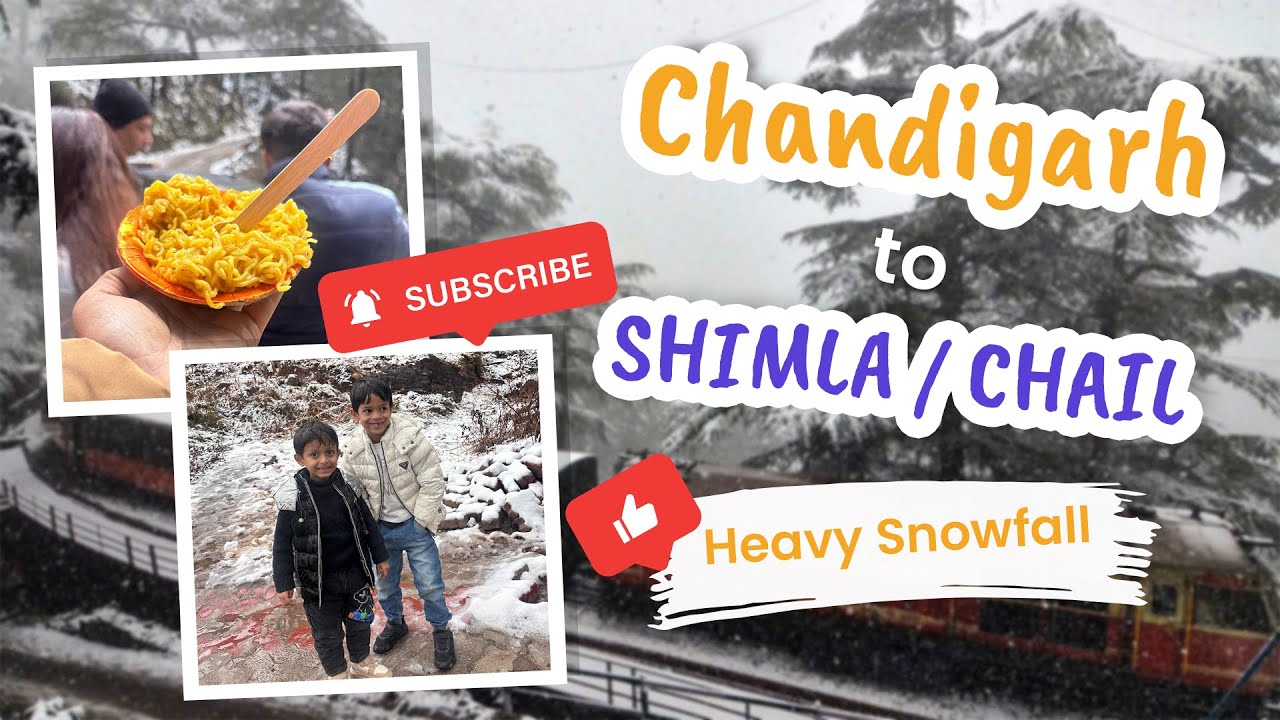 Chandigarh to Shimla in Winter | Snowfall Experience