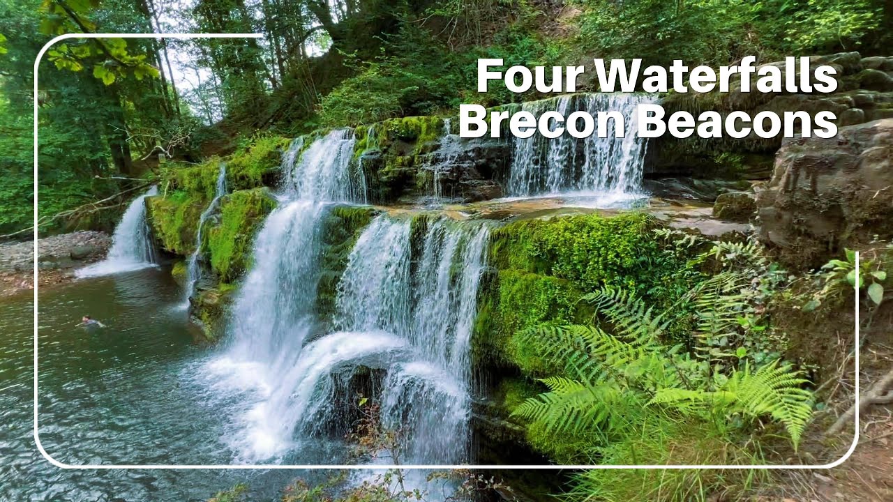 Four Waterfalls Walk | Brecon Beacons Wales | Relaxing Nature Walk & Sounds; United Kingdom