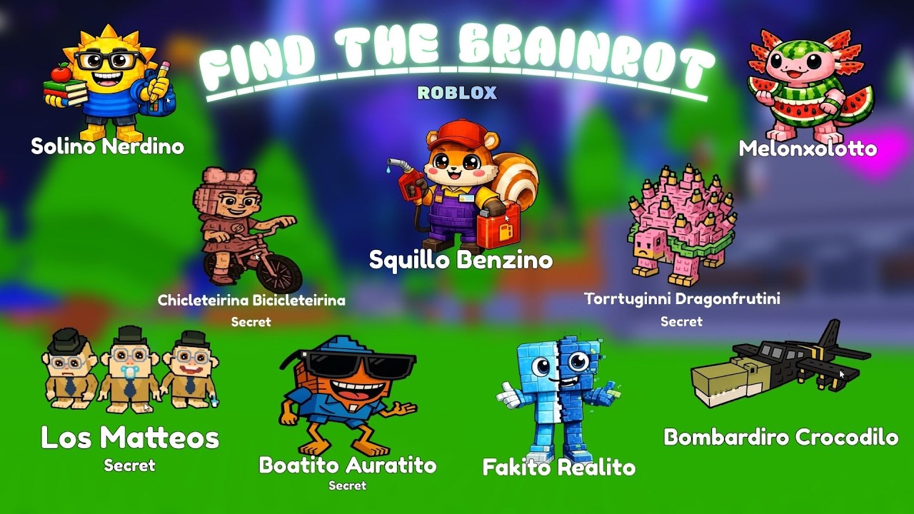 FIND THE BRAINROT ROBLOX  from 231 to 240