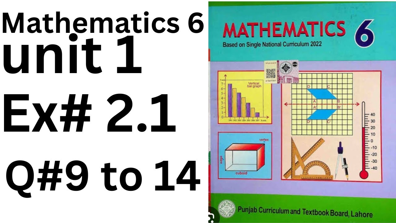 class 6 math chapter 2 Ex 2.1|class 6 Ex 2.1| class 6 new book Unit 2 Ex 2.1 Q# 9 to 14@ytacademy198