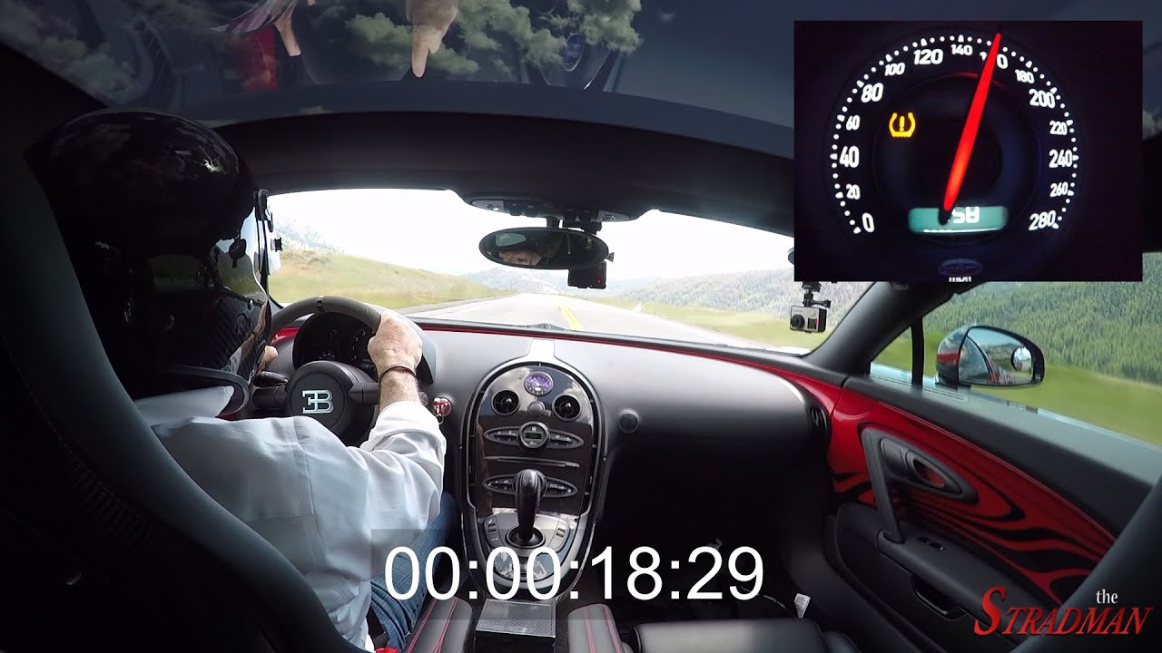 0-231MPH (371kph) in 45 Seconds:  Bugatti Veyron Vitesse 
