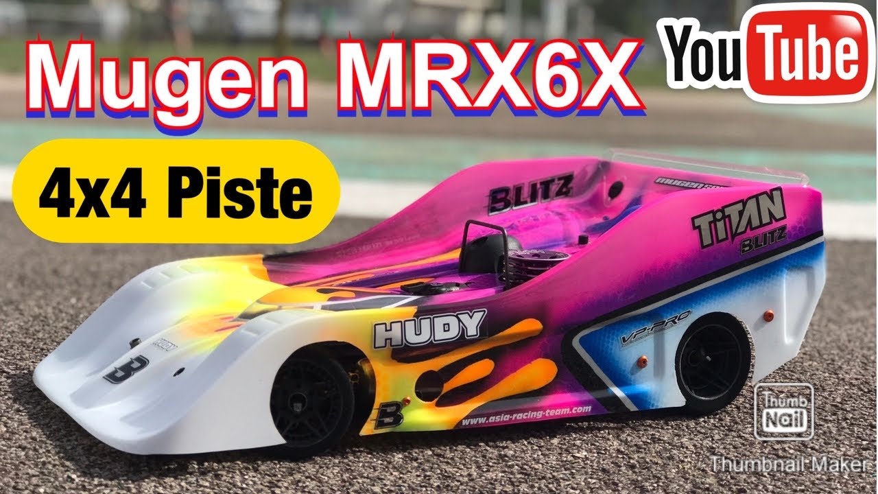 🔥STEPHANE PILOTE SA MUGEN MRX6X - MOTEUR OS SPEED R04 COUDE MR03